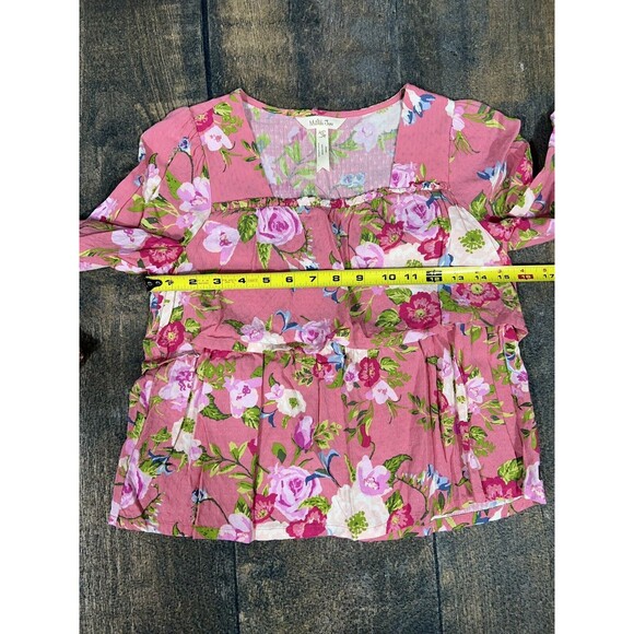 Matilda Jane Girls Size 12 Always Blooming Floral Pink Top! Long Sleeve! - Picture 5 of 6